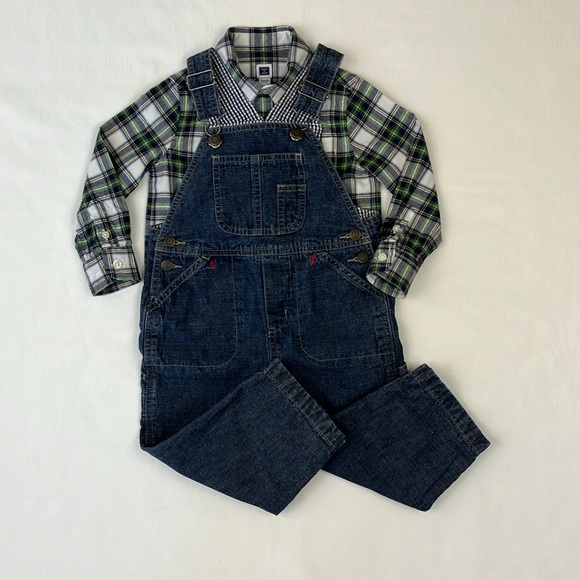 Janie & Jack Shirt & Overalls - Picture 2 of 2